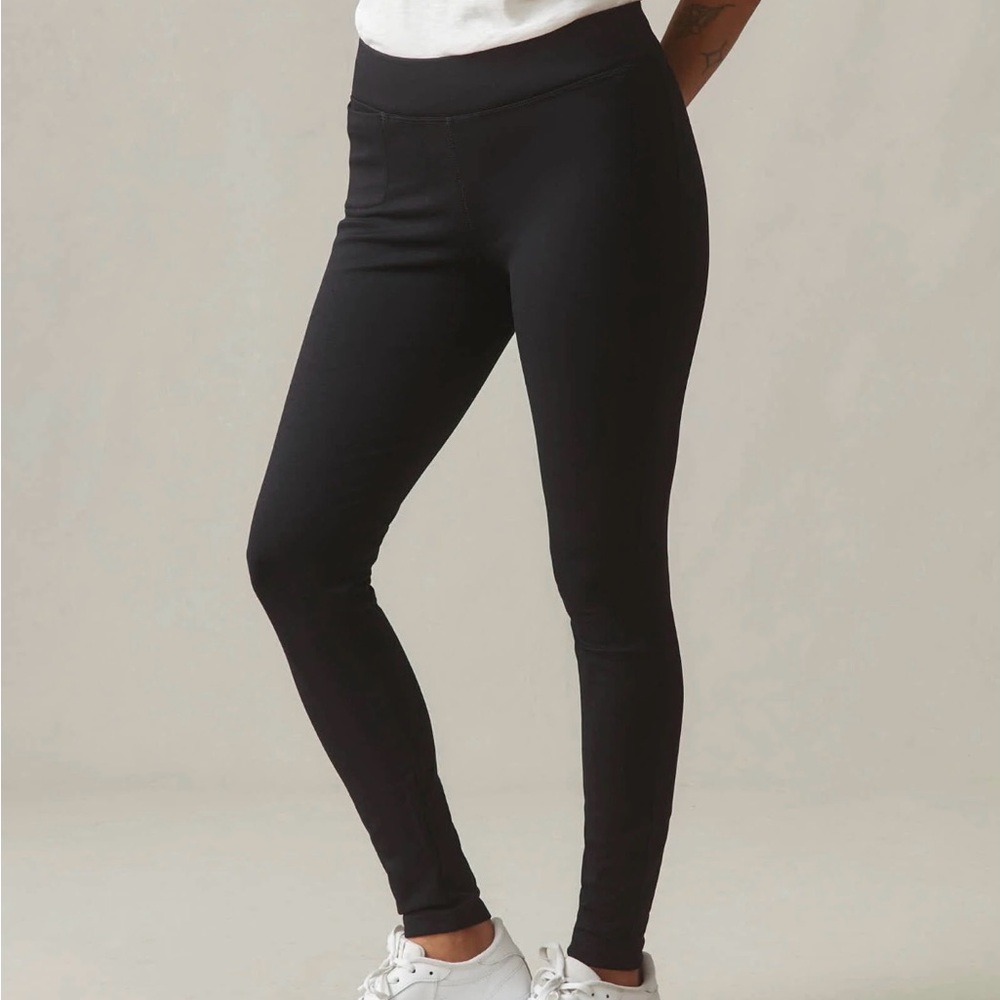 American Giant Ponte Slim Black Pants
